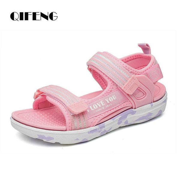 Sandales 312 filles Sandales enfants été enfants lumière mode chaussures de plage en plein air Sandales dessin animé sabots rose Sandalias violet pantoufle Z0225