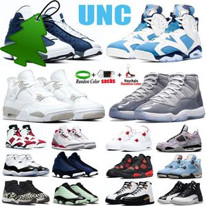Sandalen 4S Basketball schoenen Heren UNC 6S Wit Oreo Fire Red Bred Patent 12S Playoffs 13S Flint Men Sport Sneakers Trainers Maat 5.5-13