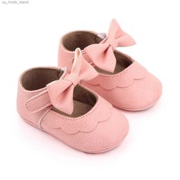 Sandales 6 9 12 et 18 mois bébé filles single chaussures arc première chaussures de marche pour enfants sandales princesse chaussures bébé slippersl240429