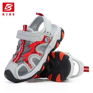 Sandales baasploa kids sandales d'été Nouvelle mode enfants chaussures plage chaussures respirantes non glissées extérieurs sandales sandales boucle livraison gratuite 240419