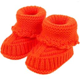 Sandalias botines de bebé zapato de punto para zapatos de punto niño calzado de invierno crochet nacido hilo infantil grueso