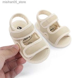 Sandales d'été respirantes et antidérapantes pour bébés garçons et filles, chaussures à semelles souples pour enfants de 0 à 18 mois Q240328