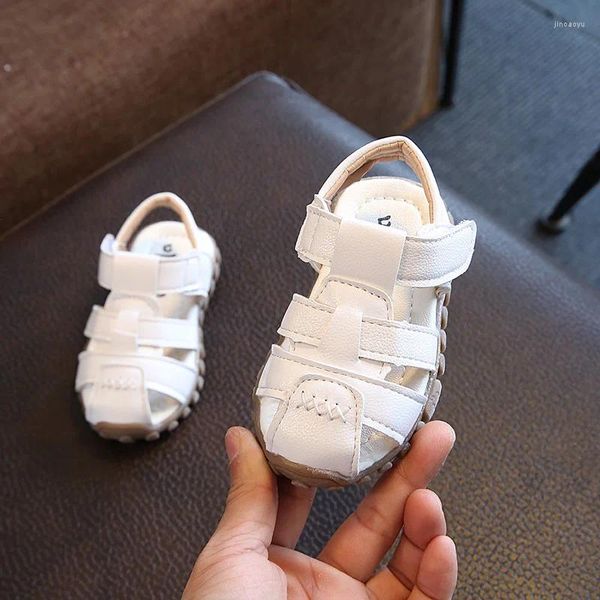 Sandales bébé filles garçons plage petits enfants chaussures d'été sport décontracté vache Muscle fond souple enfant en bas âge taille européenne 21-30