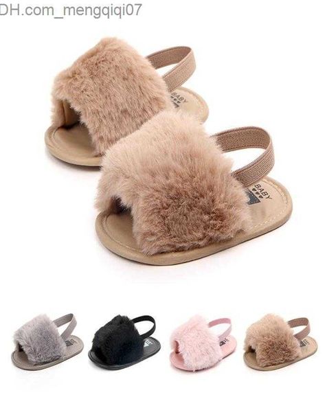 Sandalias para bebés y niñas, zapatos de suela blanda, sandalias deslizantes de felpa, sandalias de verano para niños pequeños, zapatos de cuna antideslizantes de princesa K271915782 Z230706