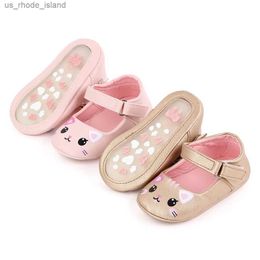 Sandalen babyschoenen schattige kat ademende zachte pu mary slanke schoenen anti slip zool lente/zomer sandalen 0-6-12m baby prinses D2492L240429