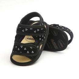 Sandales Chaussures bébé couleur Colon Coton Toddler Front Runner non glissant pour tout-petit Sandales adaptées aux garçons et aux filles Chaussures de bébé douce et respirante 0-12ML240429