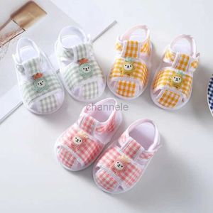 Sandales Baywell infantile bébé filles chaussures d'été sandales premiers marcheurs coton chaussures nouveau-né garçons décontracté semelle souple sandales chaussures 24329