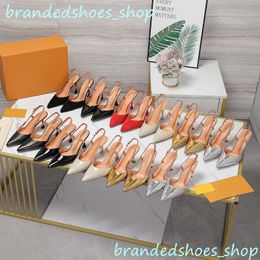 Sandales Blossom Slingback Pump Designers Femmes Sandales 75 mm 95 mm 100% réel cuir semelle de luxe talons sandales talon d'été