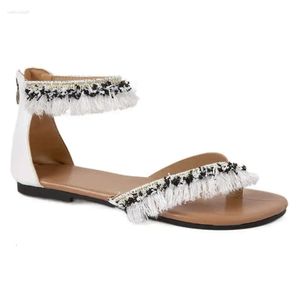 Sandales Bohmie Style Style Summer Chaussures femme plage confortable Flat Flat Sandalias Flip Flops 689