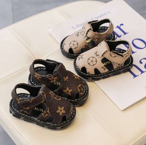 Sandales d'été pour bébés garçons et filles, chaussures de berceau souples, antidérapantes, à la mode