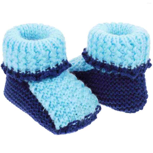 Sandales Born Chaussures tricotées Tricot fait à la main pour bébé Fournitures Crochet Chaussons pour nourrissons