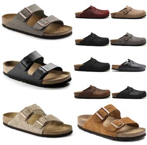 Sandalen Boston Colgs Fashion Summer Cork platte slippers ontwerpen Leer favoriete strand sandalen Casual schoenen Clogs vrouwen mannen tas beweging stroom 63es