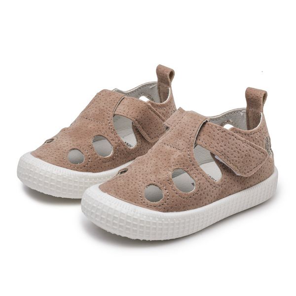 Sandales garçons enfants moitié pour filles tout-petits petits enfants chaussures d'été découpes respirant mode doux anti-dérapant 230714