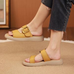 Sandals Diseñador de marca Plataforma Gold Buckle Roman Shoes Roman Circle Gladiator Sandalias Mujer Beach Slipper 42