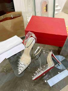 Sandales Robe De Mariée Chaussures De Mariage Talons Strass Sandales Femmes Chaussures En Cuir Véritable Avec Strass Pointu Bout Fermé Partie Rouge Brillant Bas Chaussures À Talons Hauts J0612