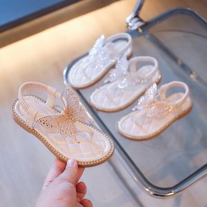 Sandalen vlinderschoenen voor kinderen meisjes slippers jelly sandalen schoenen kind slip op platte sandalen klein meisje schoenen f04221 230316
