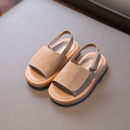 Sandalen capsella anak anak tot laki laki laki mode sepatu musim panas 1 3 6 tahun perempuan terbuka kaki matte pu kulit 230516