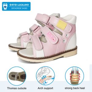 Sandales Chaussures pour enfants Été Enfants Filles Sandales orthopédiques Pieds nus Princesse Bébé Toddler Boys Flatfeet Shoes Size20 21 22 230316