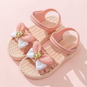 Sandalen kinderschoenen mode sandalen voor meisjes zomer bowtie kinderen sandalen tiener big girl prinses zapatos chaussure enfant fill z0225