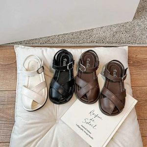 Sandals pour enfants pour enfants sandales 2024 Nouvelles chaussures de princesse décontractées