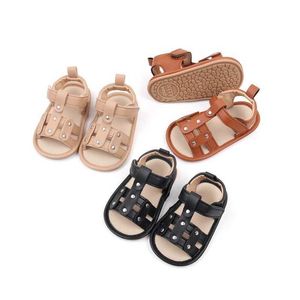 Sandalen kinderschoenen baby sandalen rubberen zolen niet -slip baby slippers en wandelschoenen baby schoenen jongen accessoires D240515