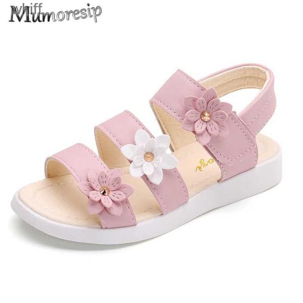 Sandales Chaussures pour enfants Style d'été enfants sandales filles princesse belles chaussures à fleurs enfants sandales plates bébé fille gladiateur SoftC24318