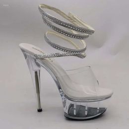 Sandalen CM Upper Pu Laijianjinxia Inches Fashion Sexy Exotic High Heel Platform Party Dames Pole Dance Shoes K 159 295 D 9E29