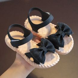 Sandalen Cozulma 2021 Nieuwe zomermeisjes Sandalen Maat 2438 Baby Toddler Kinderen Zomerschoenen Kinderen Soft Bottom Bow Tie Beach Sandalen Girls Z0225