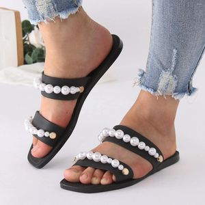Sandalen Elegante damesschoenen Damespantoffels Open teendia's met mooie accessoires Comfroteerbaar voetbed Sandalias