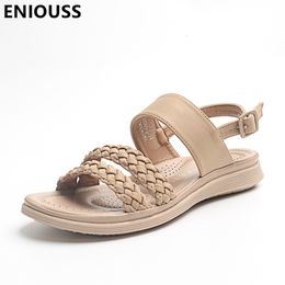 Sandalen Eniouss Big Size 3642 Dames Summer Fashion Breathable Ladys Outdoor Casual Beach Flat Shoes 230421