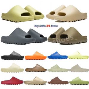 Sandales célèbres Ye Designer Femmes Ezey Slides Slippers Men Woman Slider Mineral Blue Onyx Pure Resin Bone Clog Desert Ararat Slides Shoe