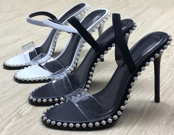sandales célèbres femmes designer pierre mosaïque sandales en cuir talons chaussures taille 34 -40 femmes sandales pantoufles sandales à glissière pour femmes sandalias topshoesfactory