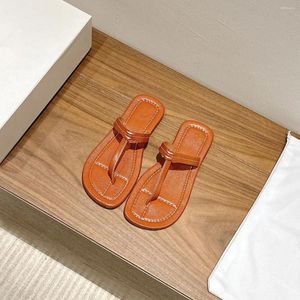 Sandals Fashion Brands 352 Totem Slippers for Women Minimalist Style Design Flip Flops Beach Anti-Slip Outdoor Causal Summer 4558 4166