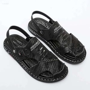 Sandals Fashion Slippers Soft Soft Soor Outdoor Non-glip à double usage Driving Men's Summer Trend Deisure Beach Shoes and Slipper 575 D 7F33