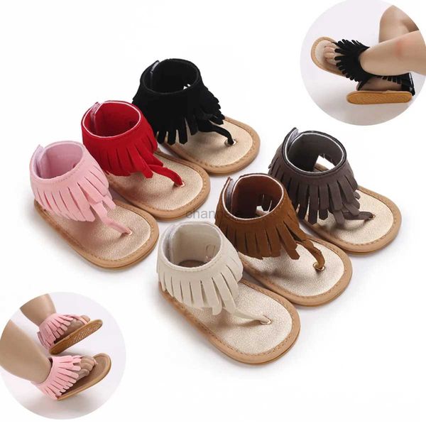 Sandales Mode glands 0-18M nouveau-nés multicolore en caoutchouc chaussures antidérapantes chaussures de marche Prewalker bébé été pantoufle plage sandales décontractées 240329