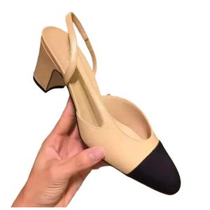 Sandales Mode Femmes Veau Catwalk Escarpins Plats Talons Hauts Chaussures Baskets En Cuir Véritable Ouvert Sur Formelle Chunky Chaton Talon Escarpins Dames Robe We J230525