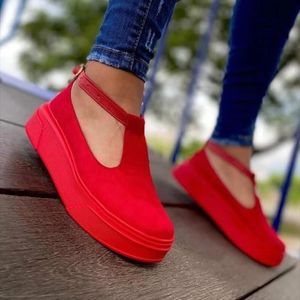 Sandalen vrouwelijke platte platform flats zwart rood roze veter trendy 2023 lente zomer vrouw casual schoenen klimplanten zapatos de mujer