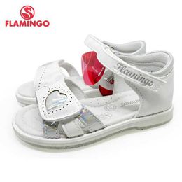 Sandales Flamingo Summer Kindalen Hook Loop Arch Arch Design Chip Casual Princess Shoes Taille 26-31 Convient pour les filles 221S-Z6-2763L240510