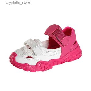 Sandalen voor meisjes mesh ademend baotou kinderschoenen casual meisjes strand sandalen Meisjes platte sandalen Baby schattige meisjes sandaal L230518