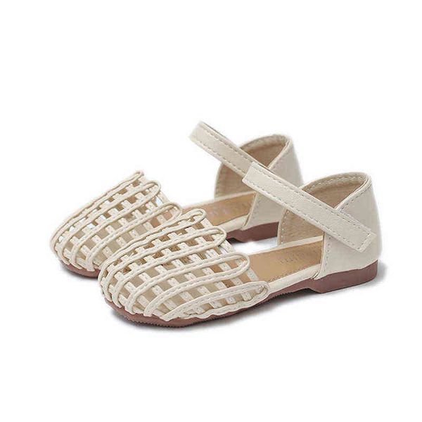 Sandales pour enfants filles chaussures d'été tressé creux bébé fille Baotou sandales enfants chaussures de plage à semelle souple princesse Sandalias G220523