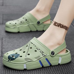 Sandalen voor veelzijdige sandalen voor heren nieuwe dikke zool buiten anti slip gat schoenen Koreaanse versie trend strand baotou slippers f356-03