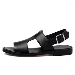Sandales pour hommes été homme romain confortable chaussures de plage marque mode gladiateur mâle