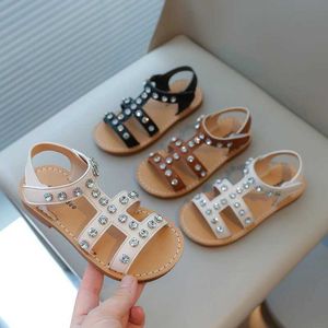 Sandals girl fashion kids bebs girls bling ringestone princess single for Little big shoes h240504