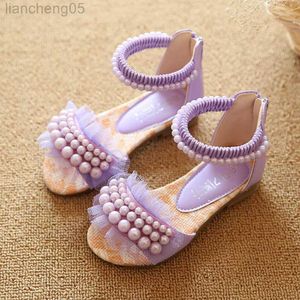 Sandales filles sandales 2022 été nouvelle fleur fille enfants sandales enfant bébé chaussures simples chaussures de plage décontractées mode princesse chaussures D479 W0327