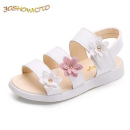 Sandalen meisjes sandalen gladiator bloemen zoete zachte kinderen strandschoenen kinderen zomer bloemen sandalen prinses mode schattige hoge kwaliteit 240423