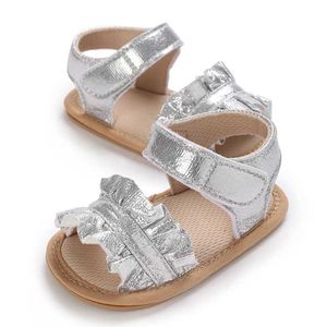 Sandales Filles d'été sandales nouveau-né bébé baptême chaussures de marche mignon préscolaire sandales décontractées confortables semelles souples princesse chaussures 24329