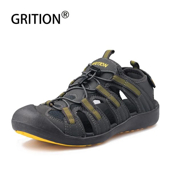 Sandalias Gritias Men Sandalias Tubos de goma de verano Masino Outdoor Beach Sport Zapatos Flates transpirables Comfort Casual Gladiador Big Tamaño 46 Venta