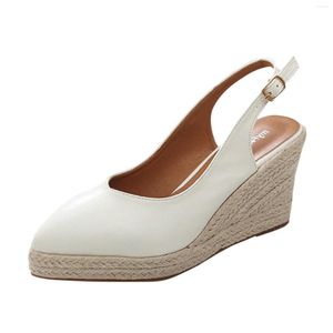 Sandalias Half 6293 Wedge de cuña empacada Summer Slip on Beach House para senderismo