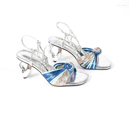 Sandales Hemegot Slingback Designer Talon Mélange Couleur Femmes Chaussures Escarpins Occasionnels Confortable Zapatos Para Damas En Oferta Luxe Zapatillas