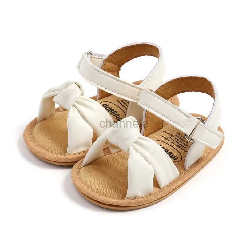 Сандалии, сандалии для маленьких девочек, летняя уличная повседневная пляжная обувь из искусственной кожи, обувь для новорожденных и малышей, обувь на мягкой подошве, 240329